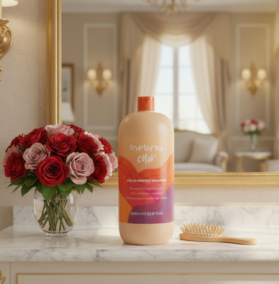 Inebrya Ice Cream Color Perfect Shampoo 1000ml - شامبو الحماية بالحجم الاحترافي