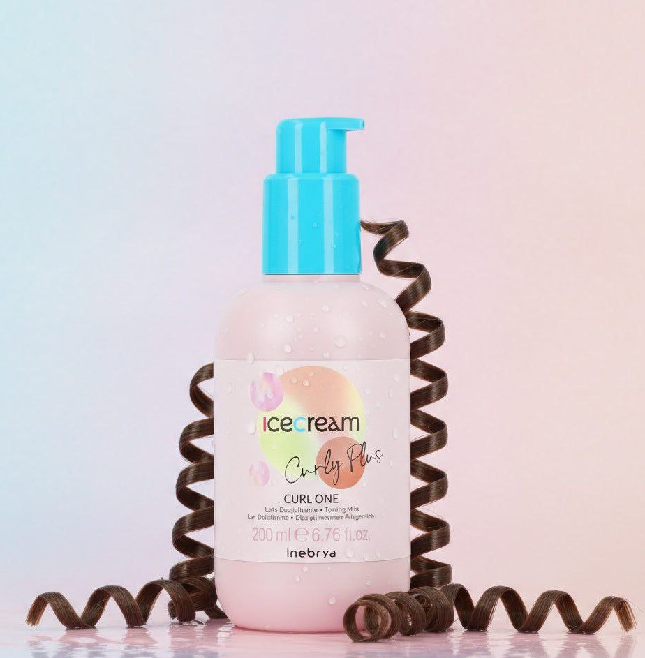Inebrya Ice Cream Curly Plus Lait Discipl 200ml - La crème idéale pour hydrater et discipliner – Image 2