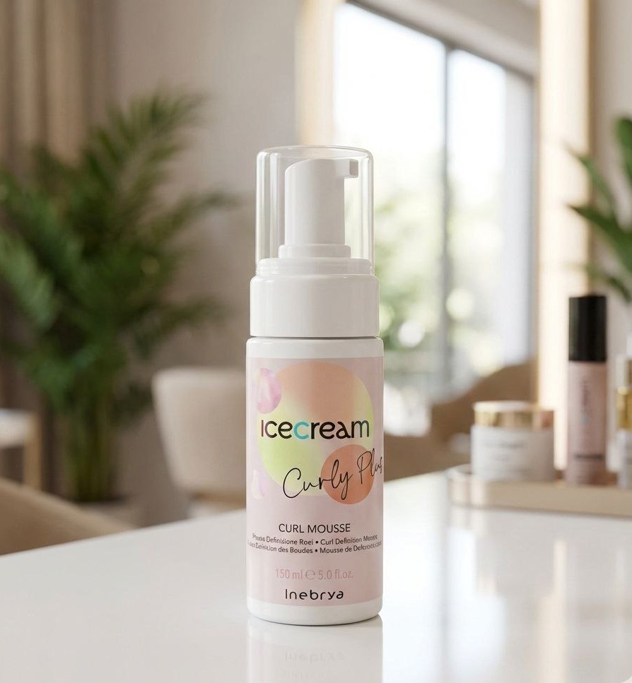 Inebrya Ice Cream Curly Plus Mousse 150ml - La mousse innovante pour des boucles parfaites