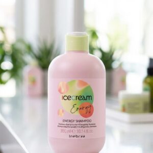 Inebrya Ice Cream Energy Shampoo 300ml - Shampooing idéal pour les cheveux faibles et fins