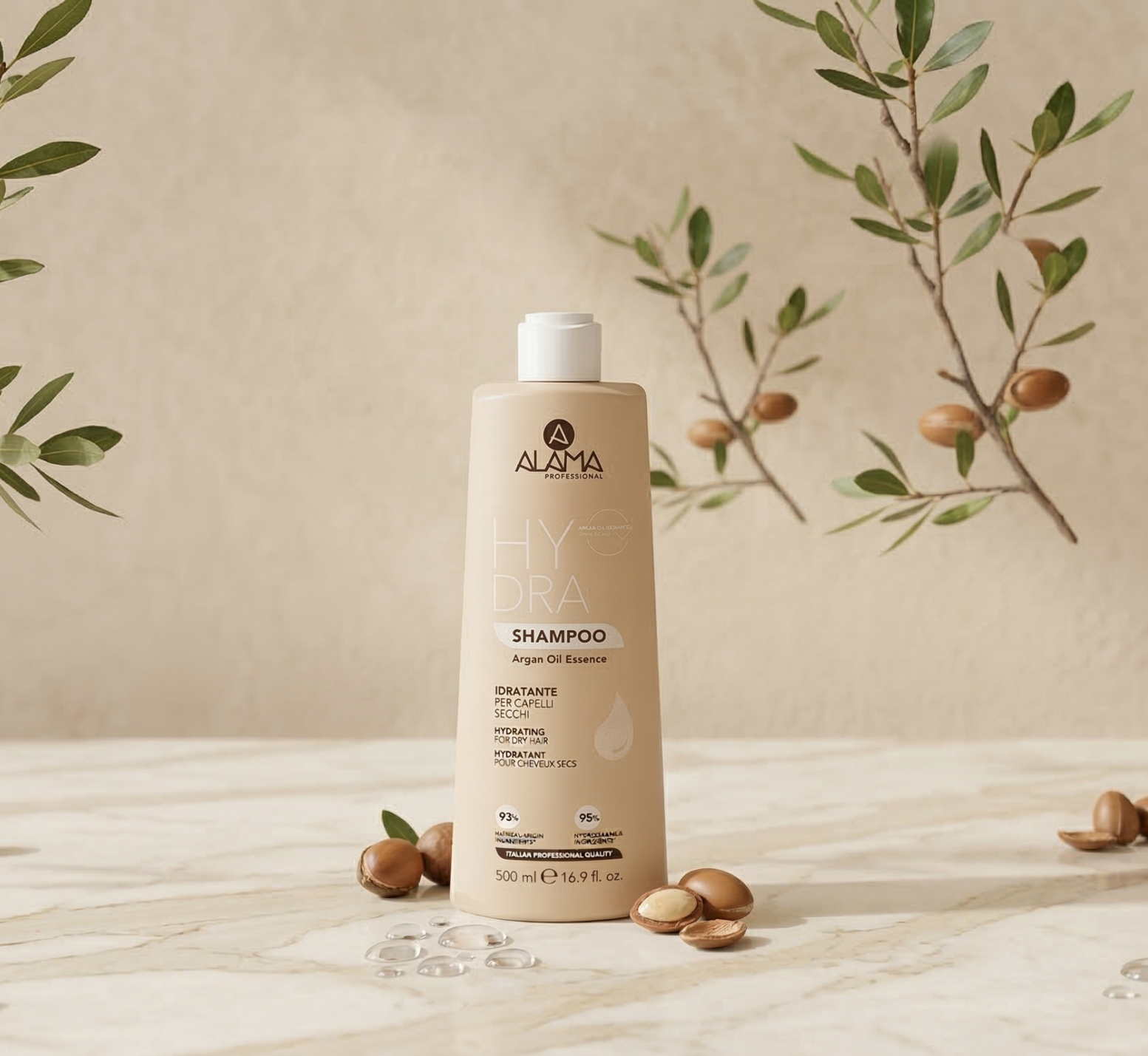 Alama Professional Hydra Shampoo - Le shampooing ultra-hydratant à l'Huile d'Argan