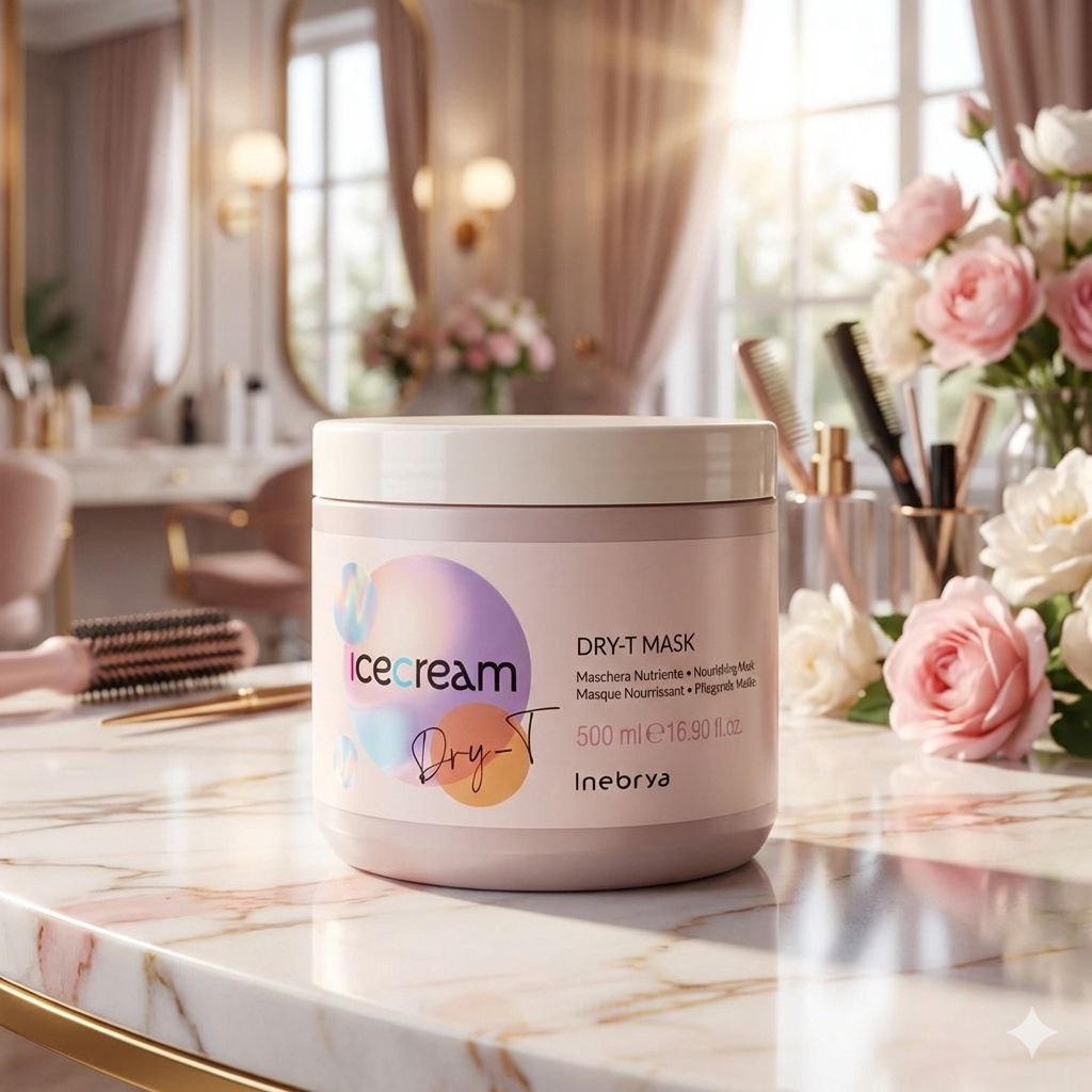 Inebrya Ice Cream Dry-T Mask 500ml - Le masque ultra-nourrissant et hydratant