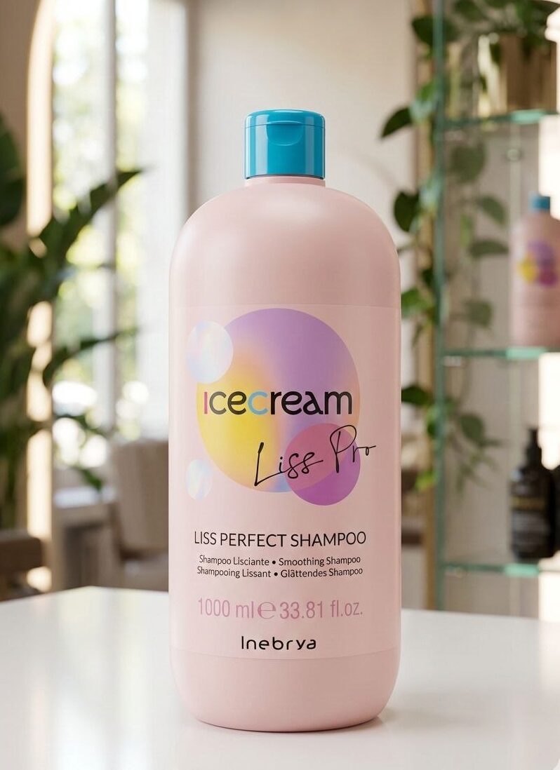Inebrya Ice Cream Liss-Pro Perfect Shampoo 1000ml - Le shampooing lissant format professionnel